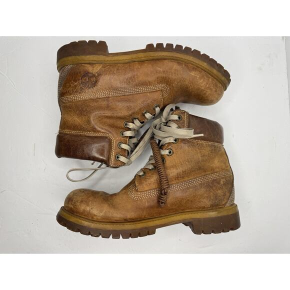 Timberland Primaloft 400 Gram 6" Men's Tan Leather Boots US Size 8M - Picture 6 of 9